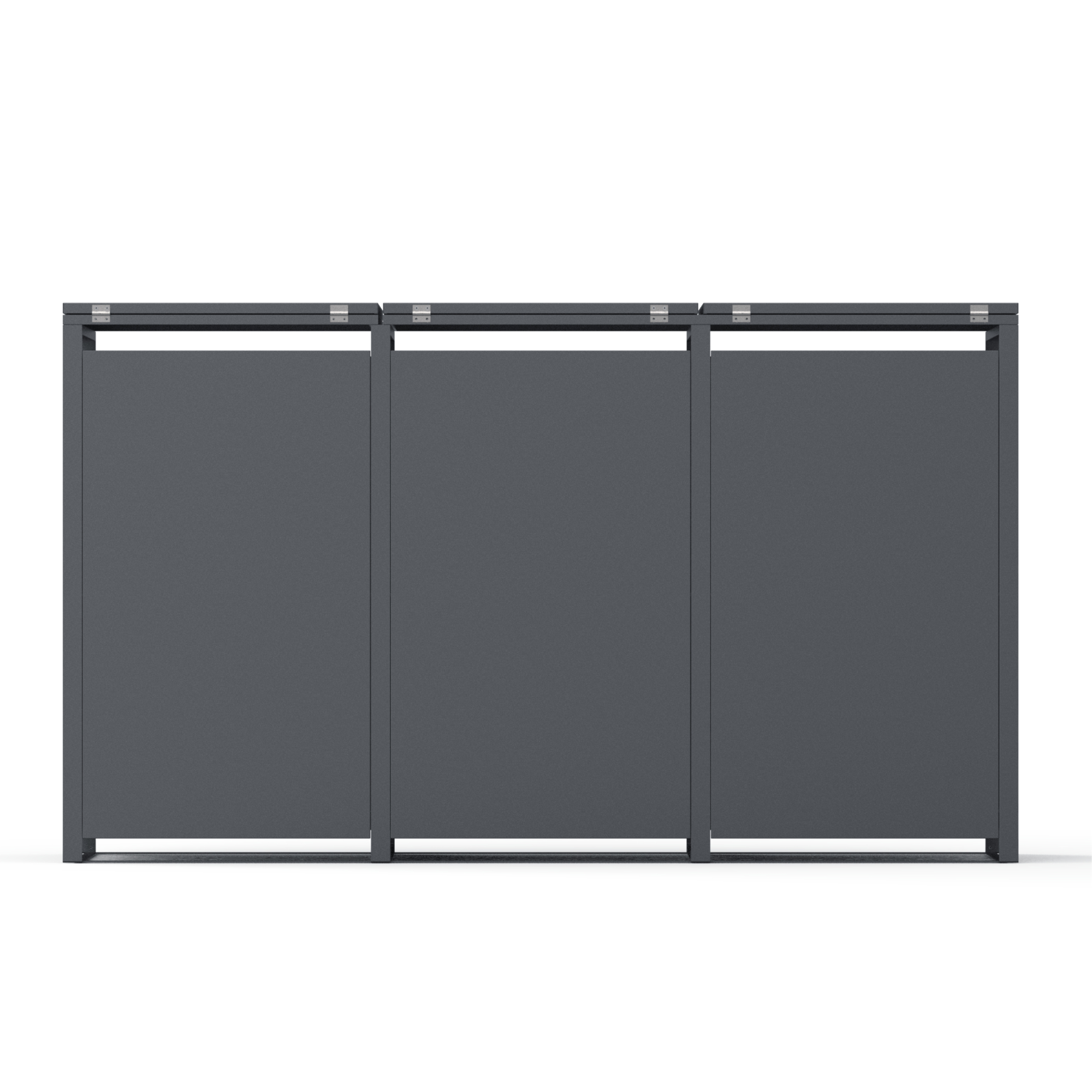 3 vakken | Premium Kliko ombouw voor 240L | Container ombouw | Afvalboxen | Antraciet - Afbeelding 8