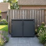 2 vakken | Premium Kliko ombouw voor 240L | Container ombouw | Afvalboxen | Antraciet