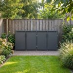 4 vakken (2×2)| Premium Kliko ombouw voor 240L | Container ombouw | Afvalboxen | Antraciet