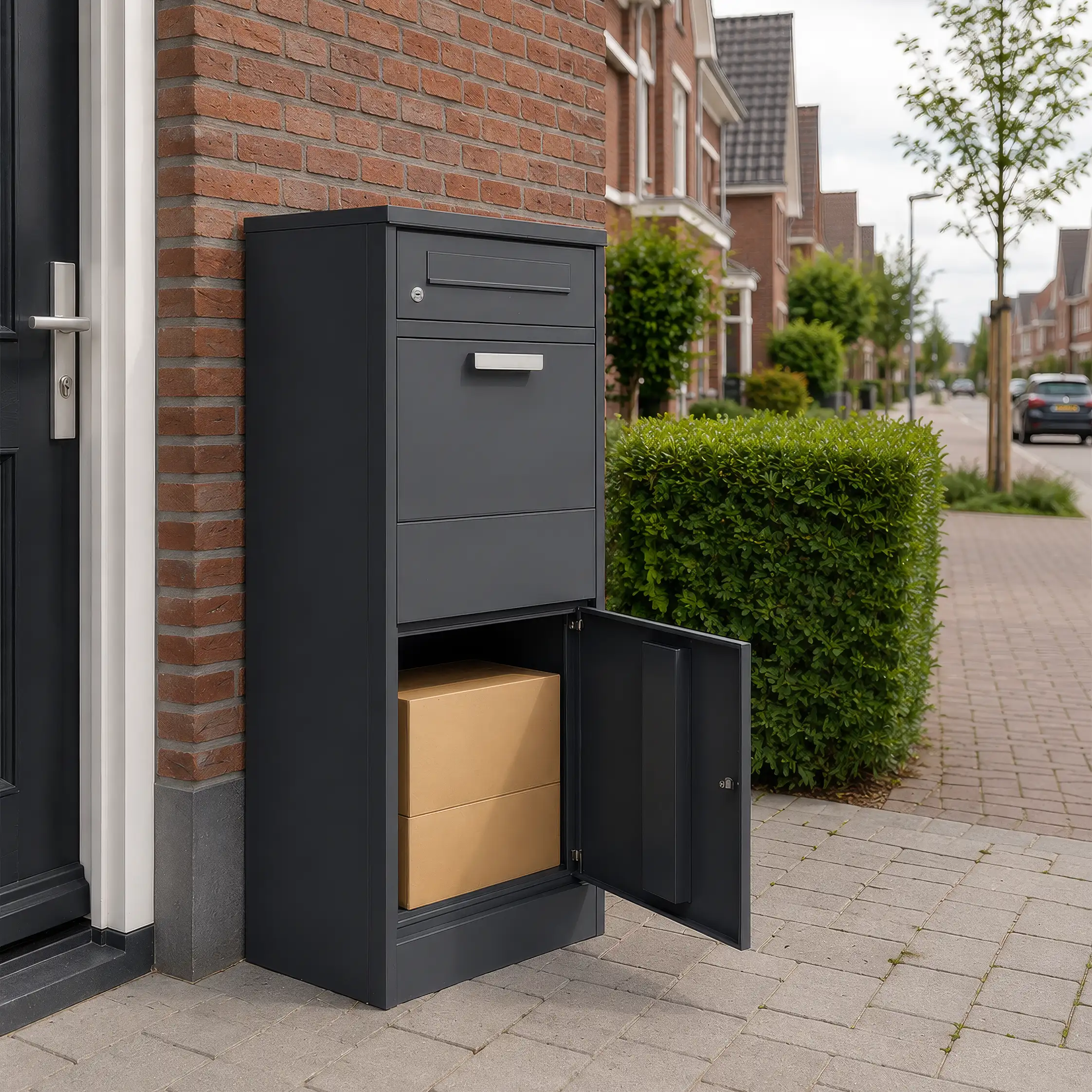 Pakketbrievenbus | Premium brievenbus voor pakketjes | Antraciet - Afbeelding 4