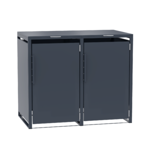 Alternative view of 2 vakken | Premium Kliko ombouw voor 240L | Container ombouw | Afvalboxen | Antraciet