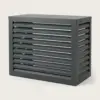 Airco ombouw L van aluminium in antraciet