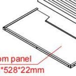 Bodemplaat voor airco ombouw L | 105,6 x 52,8 cm | Antraciet