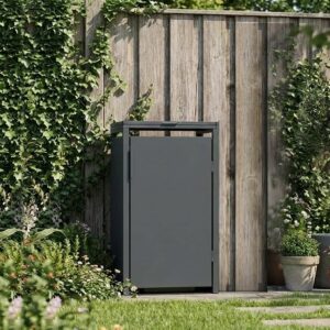 Kliko ombouw 1 vak antraciet in de tuin